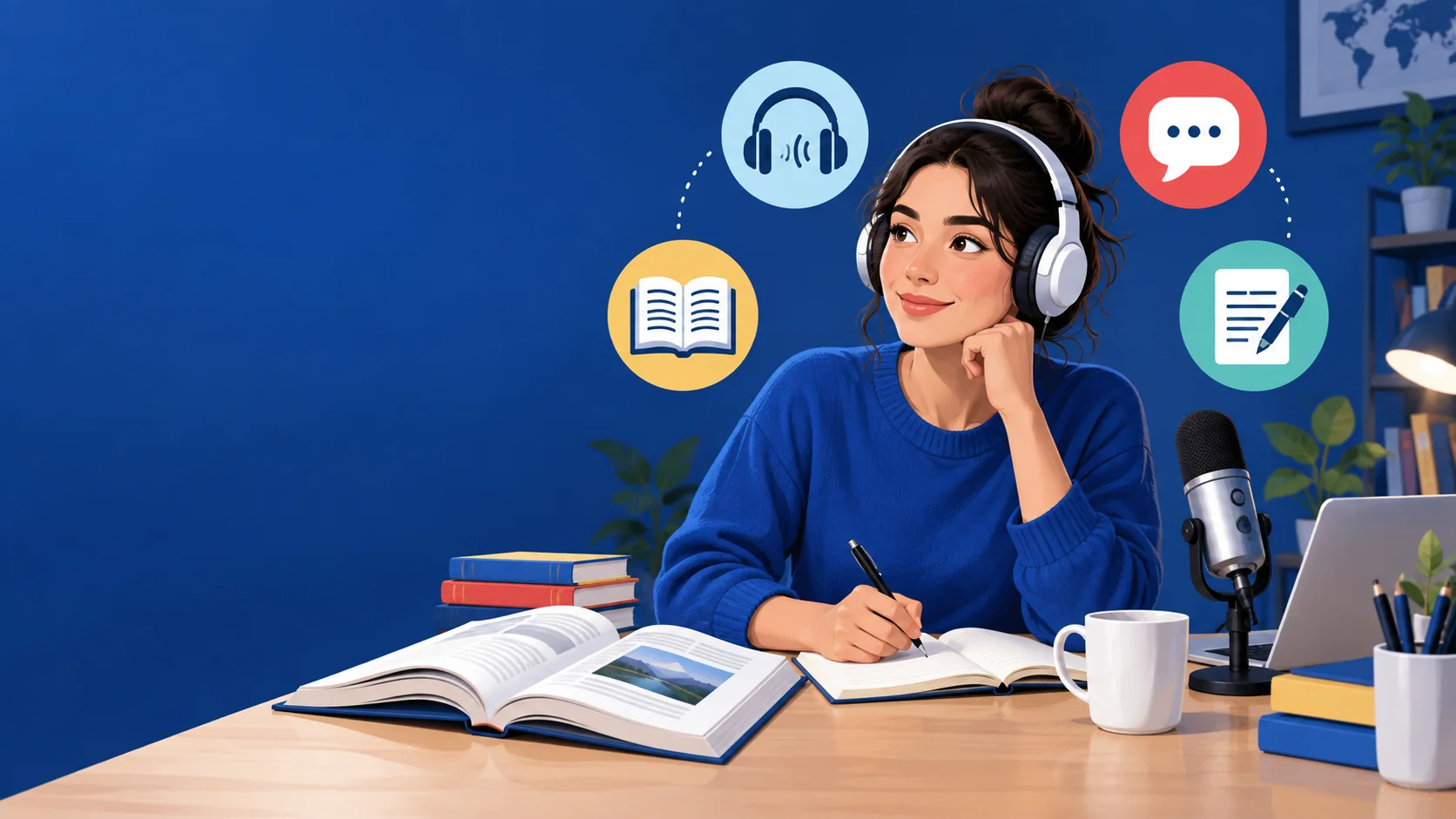 Ilustrasi latihan empat keterampilan IELTS