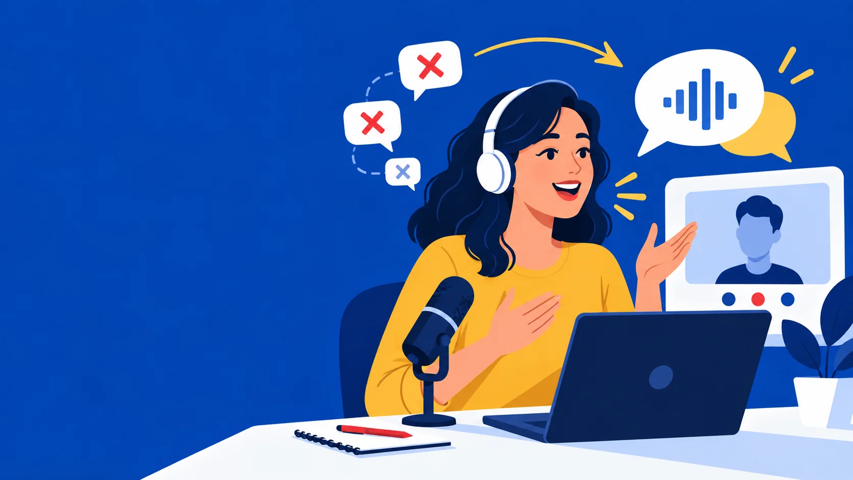 Ilustrasi latihan memperbaiki kesalahan speaking